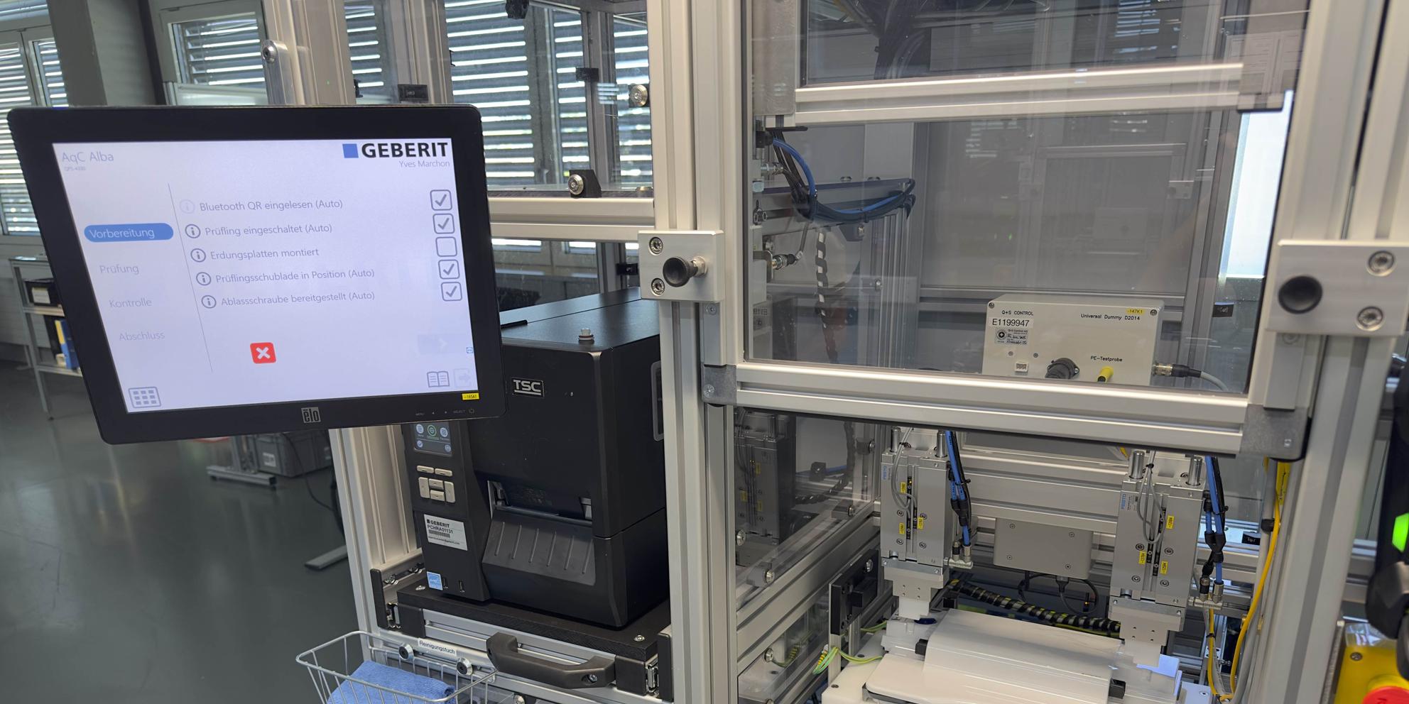 Bild von Flexibles Prüfsystem für das neue Geberit Dusch-WC