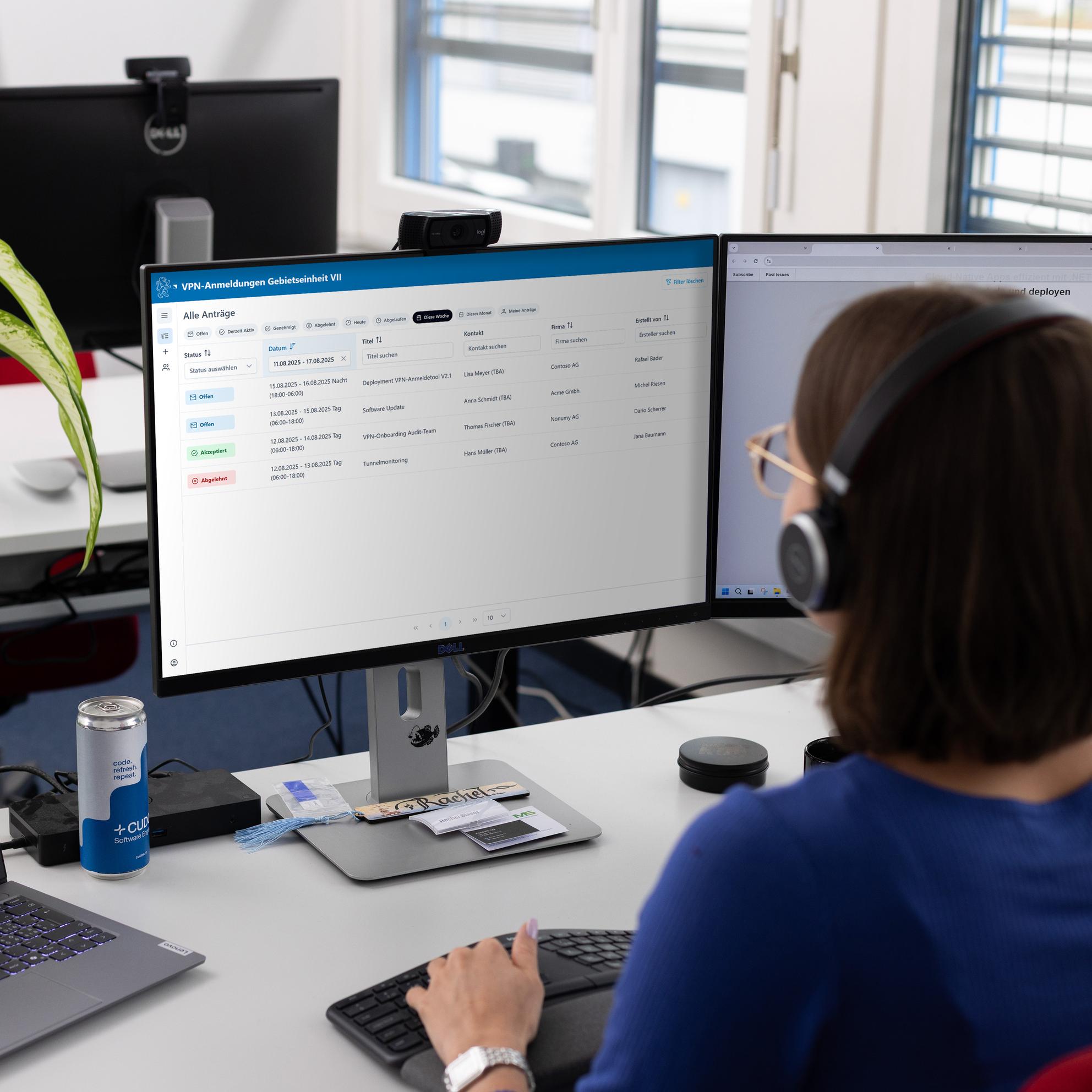 Bild von Kollaborativ entwickelt: Webapp zur Verwaltung von VPN-Anmeldungen mit verbesserter User Experience